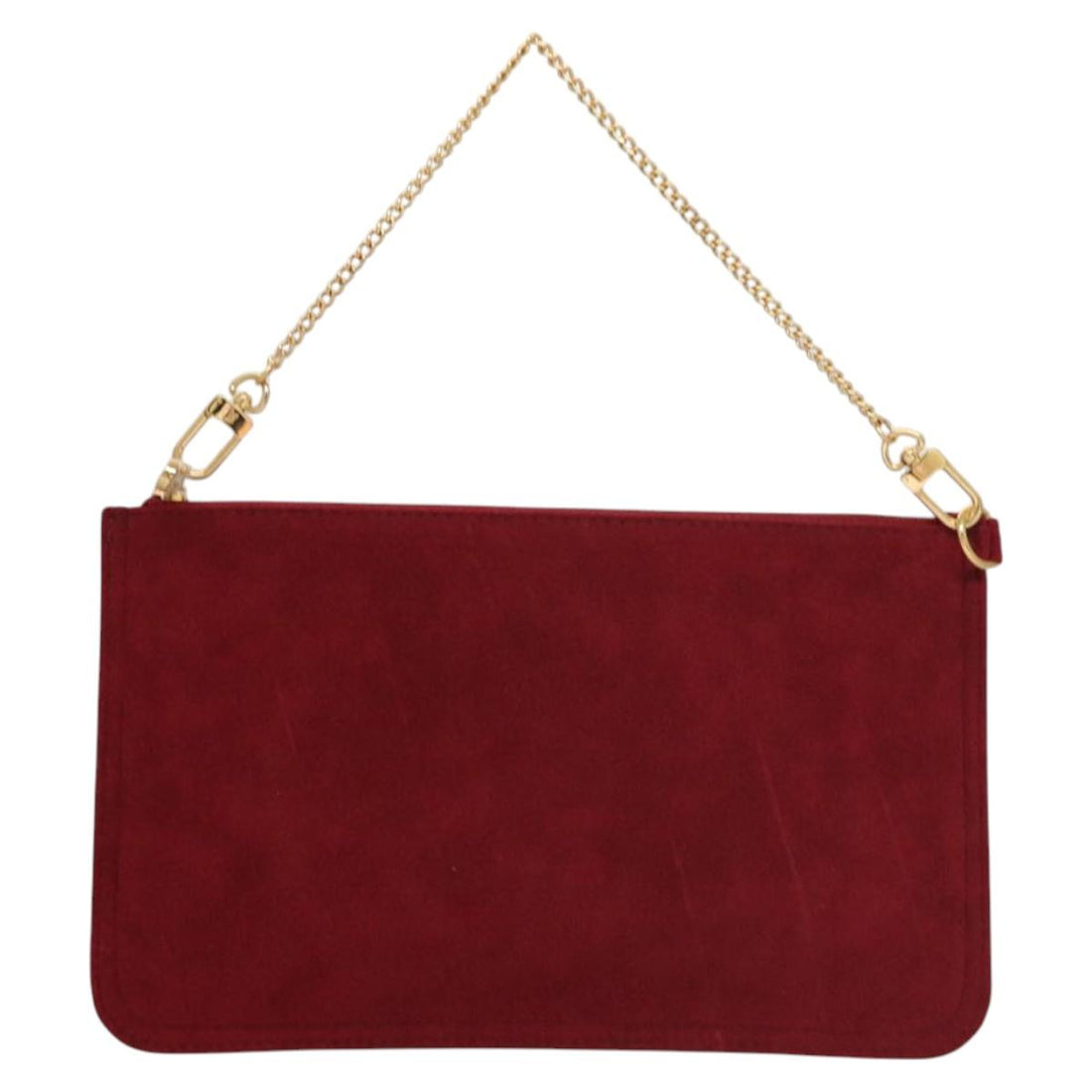 Louis Vuitton Pochette Accessoire Red Suede Clutch Bag (Pre-Owned) - Womens > Womens Handbags > Womens Clutches & Evening Bags