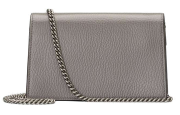 (WMNS) GUCCI Dionysus Tiger Head Leather Chain Shoulder Messenger Bag Mini Gray Classic 476432-CAOGN-1293 - Shoulder Bags