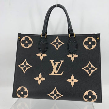 Louis Vuitton OnTheGo MM Tote Bag, Black, Leather - tote bag