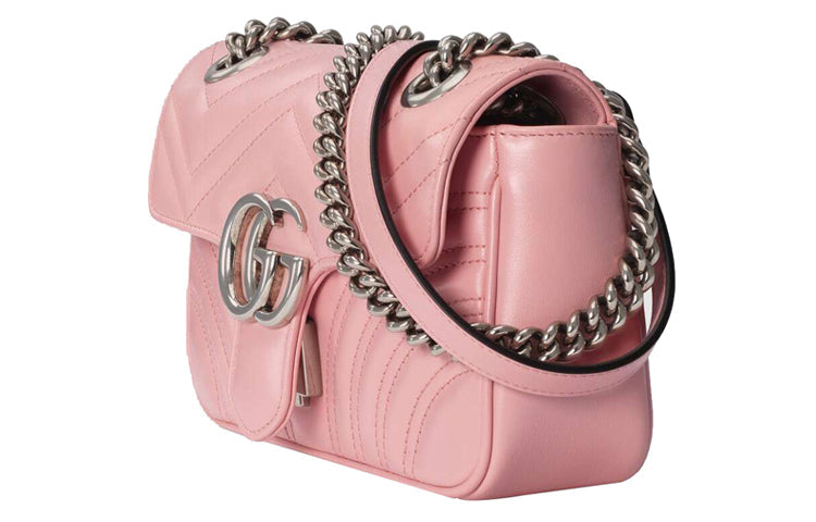 (WMNS) GUCCI Marmont Series Clutch mini Pink 446744-DTDIP-5815 - Shoulder Bags