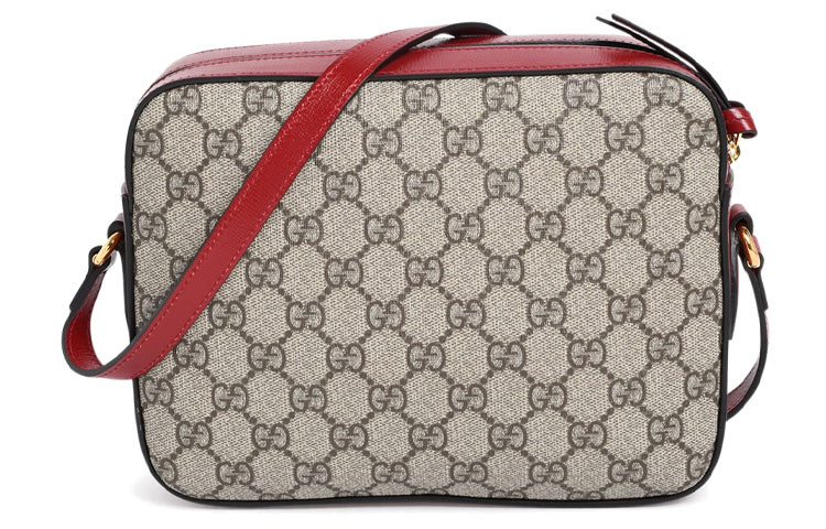(WMNS) GUCCI Classic Buckle1955 Camera Bag Metallic Chains Vintage Gold Button Shoulder Bag Small Red 645454-92TCG-8561 - Shoulder Bags
