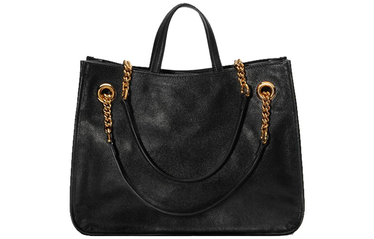 (WMNS) GUCCI 1955 Button Tote hand Bag Single Shoulder Bag Middle Black 621144-1U10G-1000 - Shoulder Bags