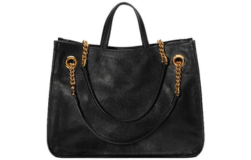 (WMNS) GUCCI 1955 Button Tote hand Bag Single Shoulder Bag Middle Black 621144-1U10G-1000 - Shoulder Bags