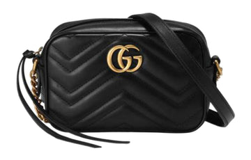 (WMNS) Gucci GG Marmont Logo Messenger Bag Black Classic 448065-DTD1T-1000 - Shoulder Bags