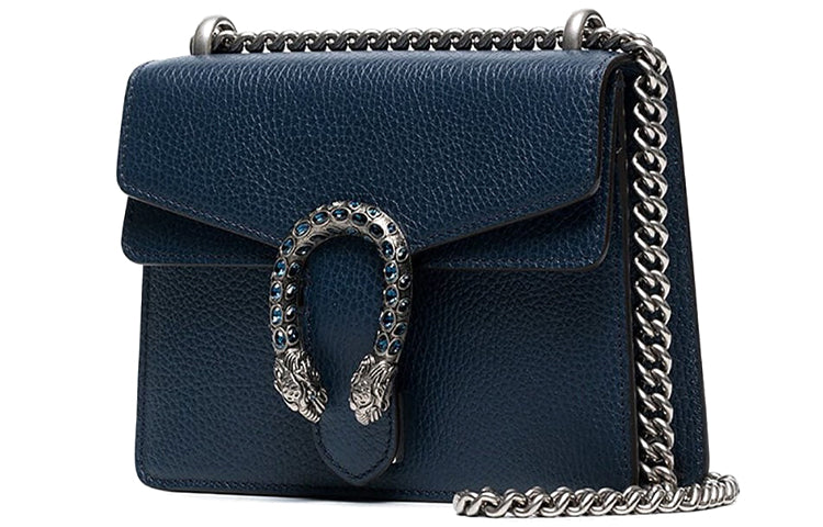 (WMNS) GUCCI Dionysus Chain Crossbody Bag Single Shoulder Bag Blue 421970-CAOGN-8205 - Shoulder Bags