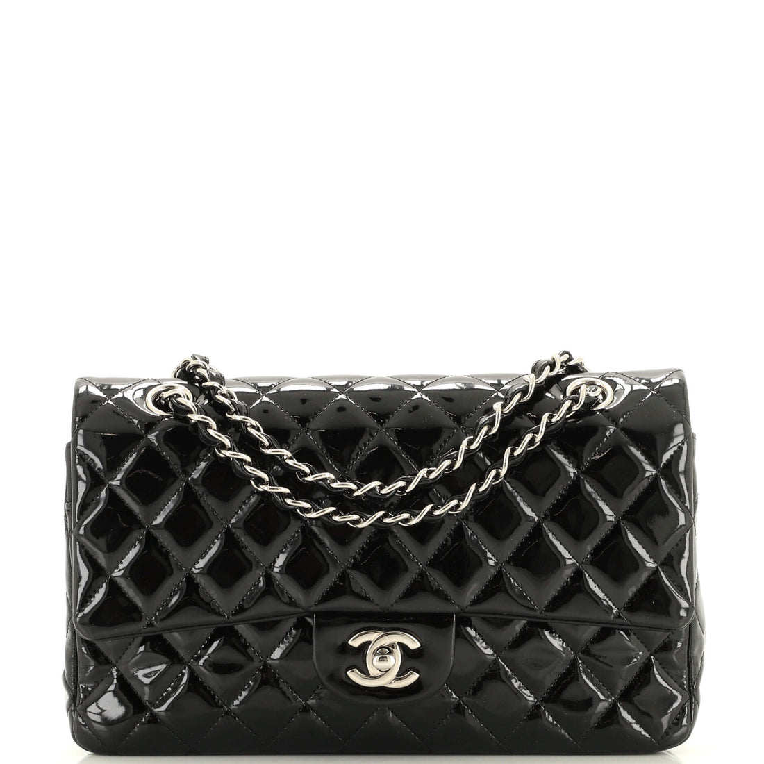 CHANEL Classic Double Flap Bag Quilted Patent Medium - Handbag & Wallet Accessories