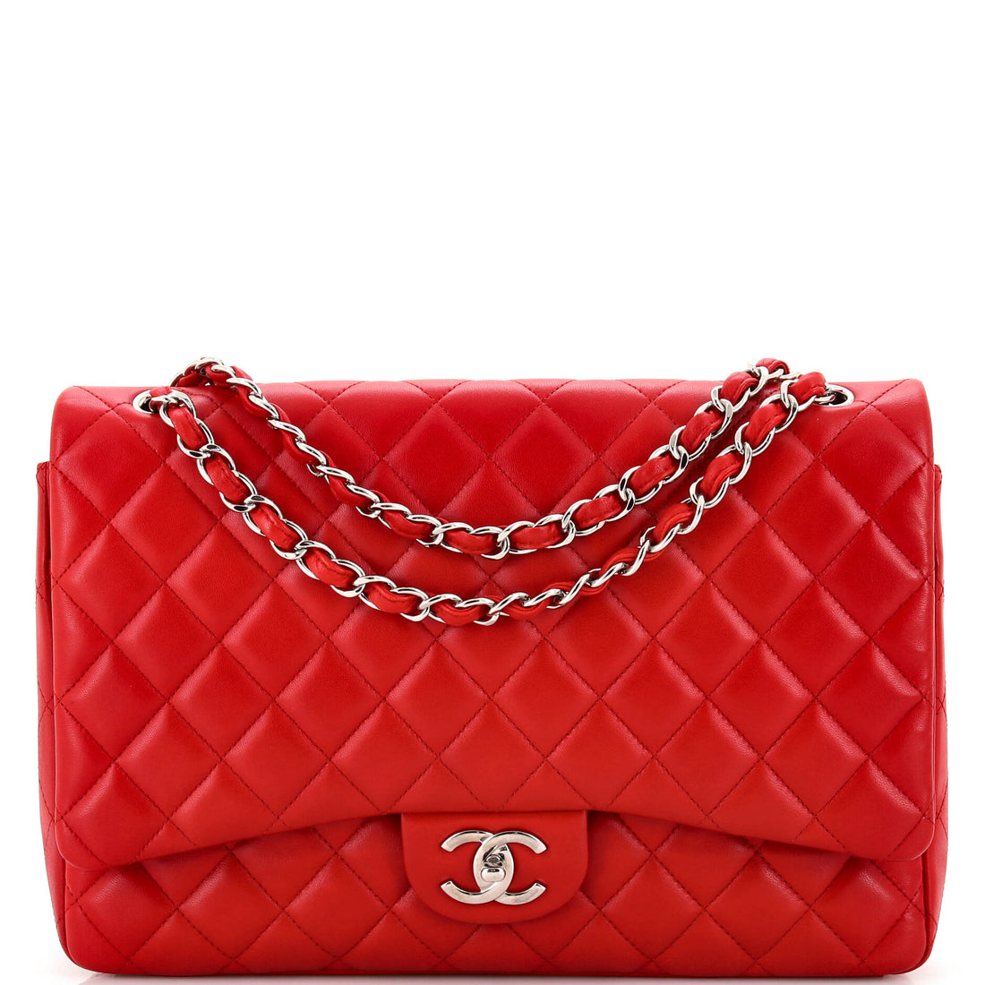 CHANEL Classic Double Flap Bag Quilted Lambskin Maxi - Handbag & Wallet Accessories