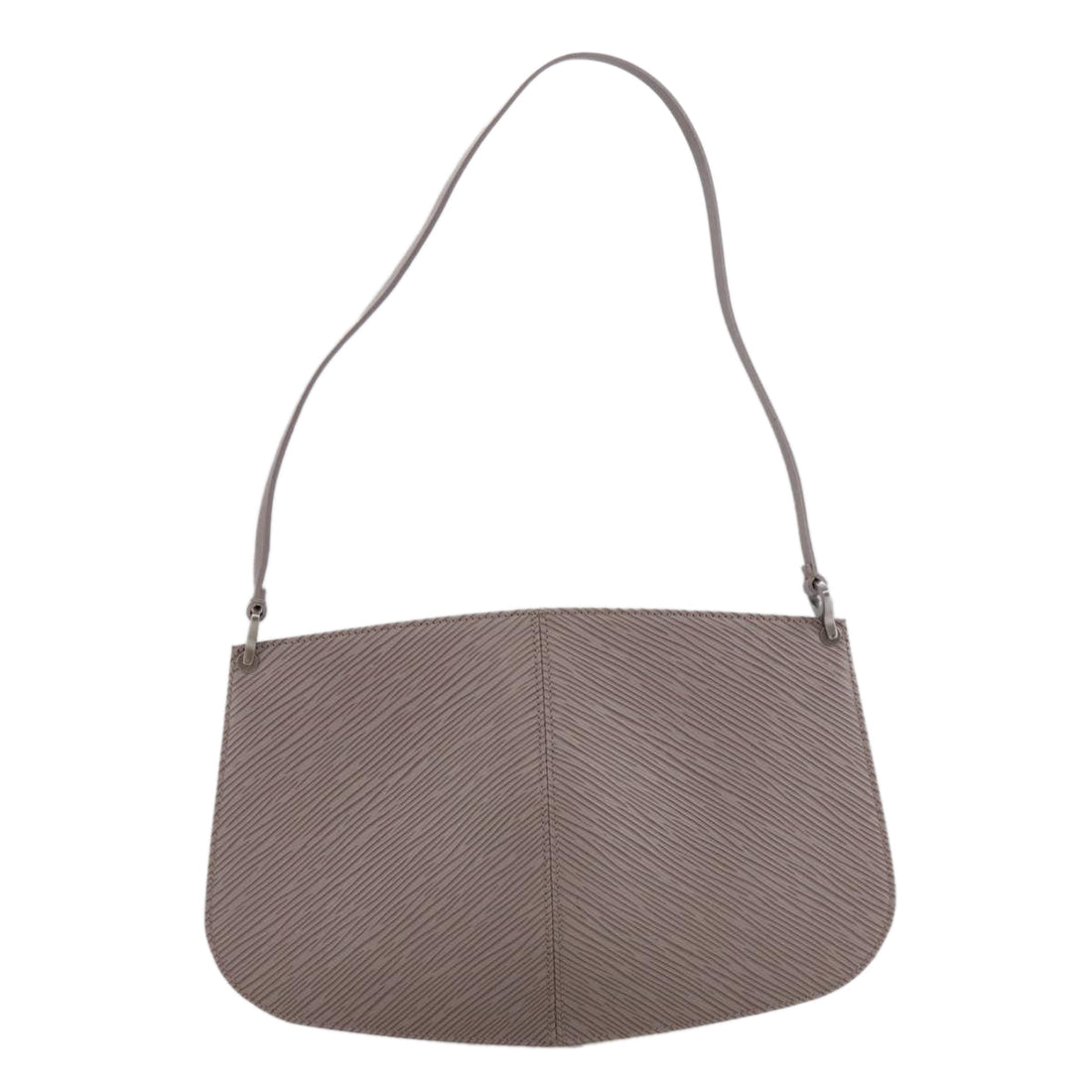 Louis Vuitton Demi Lune Grey Leather Clutch Bag (Pre-Owned) - Womens > Womens Handbags > Womens Clutches & Evening Bags