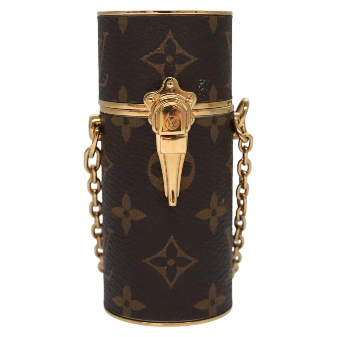 Louis Vuitton Lipstick Brown Canvas Clutch Bag (Pre-Owned) - Womens > Womens Handbags > Womens Clutches & Evening Bags