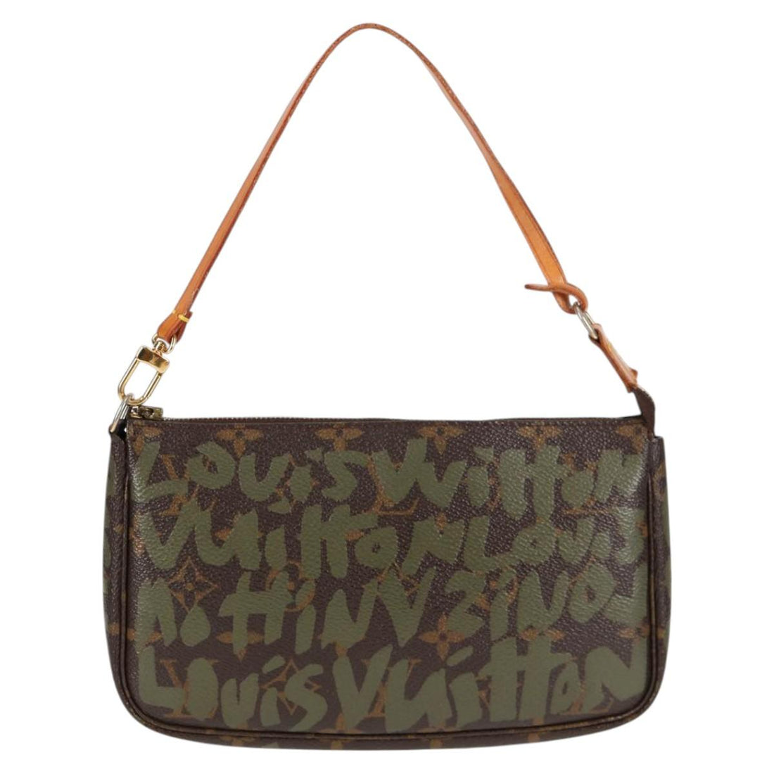 Louis Vuitton Pochette Accessoire Brown Canvas Clutch Bag (Pre-Owned) - Womens > Womens Handbags > Womens Clutches & Evening Bags
