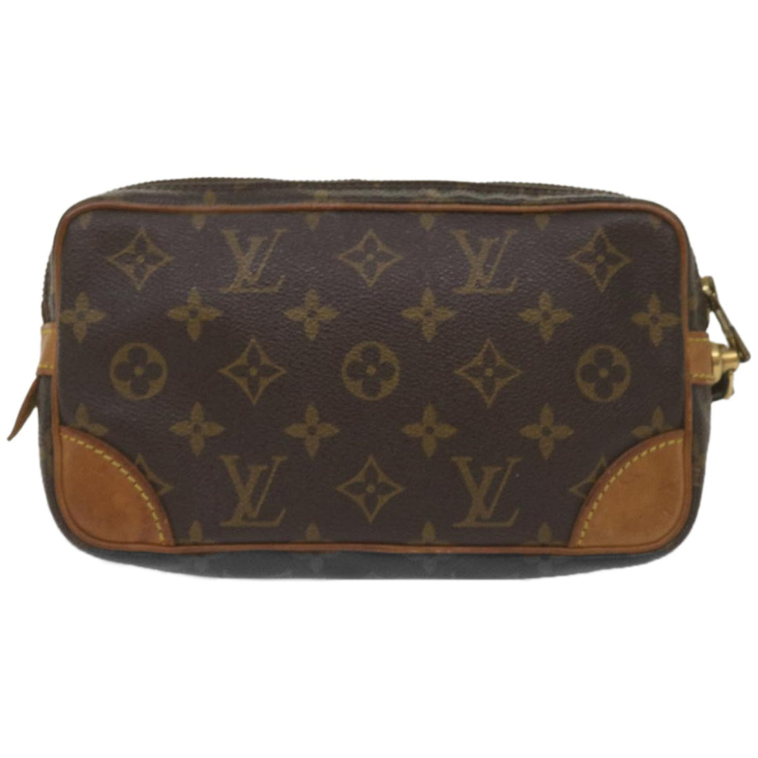 Louis Vuitton Marly Dragonne Brown Canvas Clutch Bag (Pre-Owned) - Womens > Womens Handbags > Womens Clutches & Evening Bags