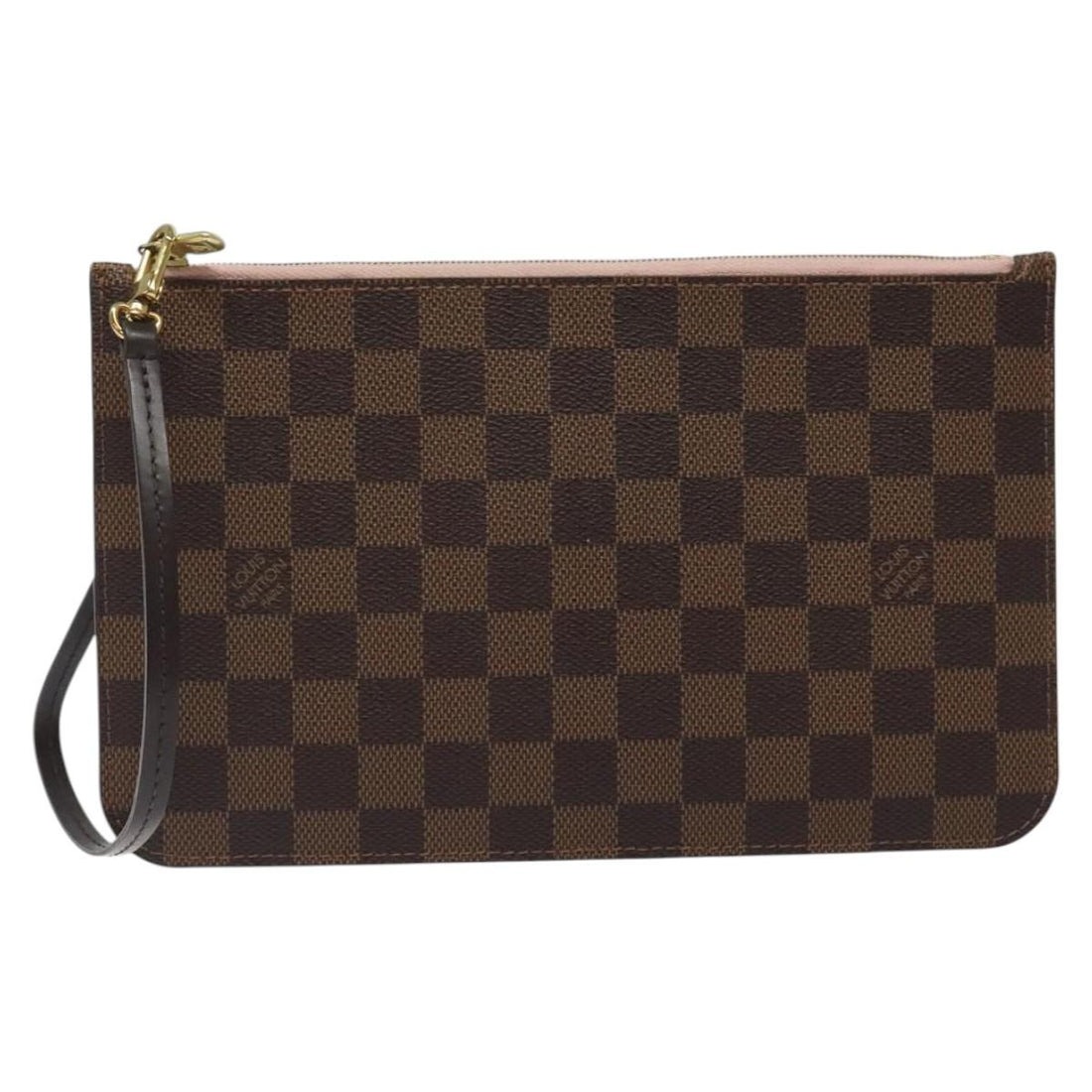 Louis Vuitton Neverfull Pouch Brown Canvas Clutch Bag (Pre-Owned) - Womens > Womens Handbags > Womens Clutches & Evening Bags