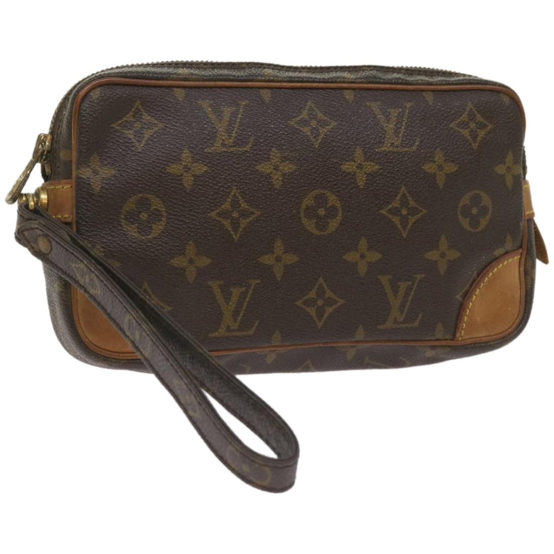 Louis Vuitton Marly Dragonne Brown Canvas Clutch Bag (Pre-Owned) - Womens > Womens Handbags > Womens Clutches & Evening Bags