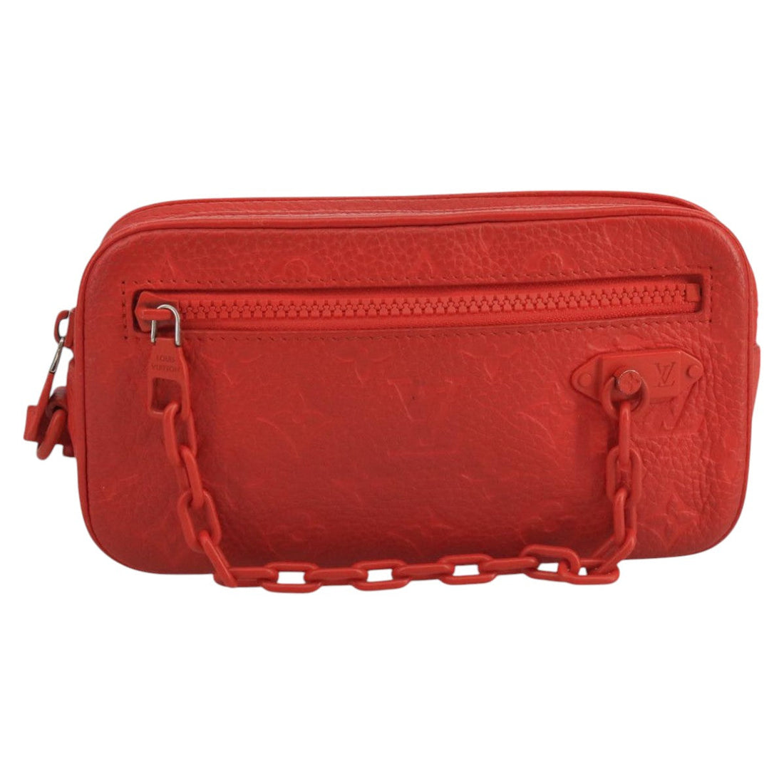 Louis Vuitton Pochette Volga Red Leather Clutch Bag (Pre-Owned) - Womens > Womens Handbags > Womens Clutches & Evening Bags