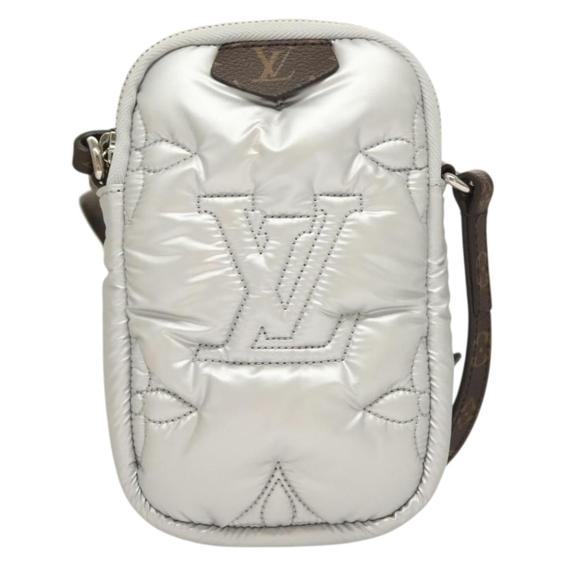 Louis Vuitton Photo Case Silver Canvas Clutch Bag (Pre-Owned) - Womens > Womens Handbags > Womens Clutches & Evening Bags