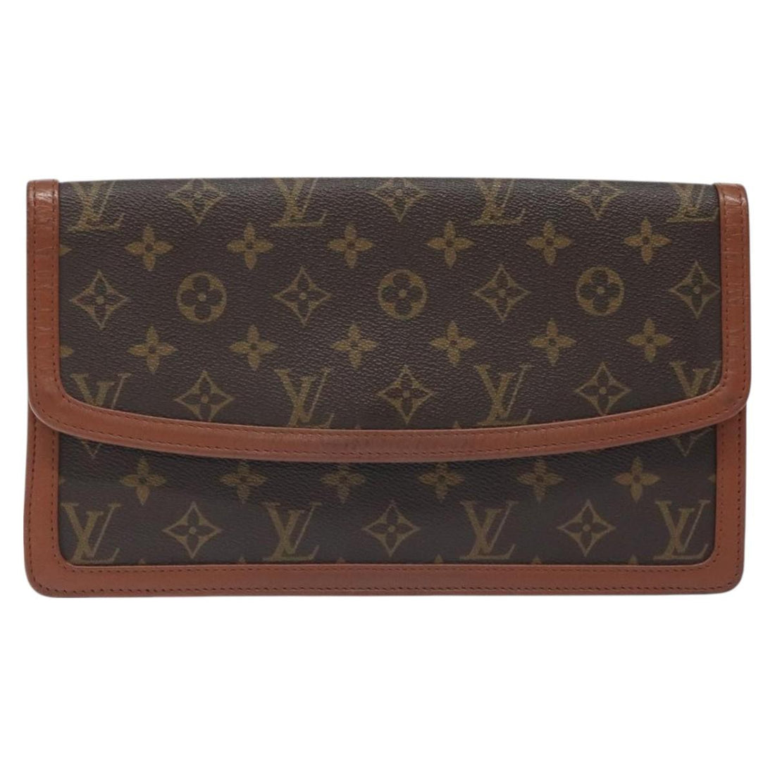 Louis Vuitton Pochette Dame Brown Canvas Clutch Bag (Pre-Owned) - Womens > Womens Handbags > Womens Clutches & Evening Bags