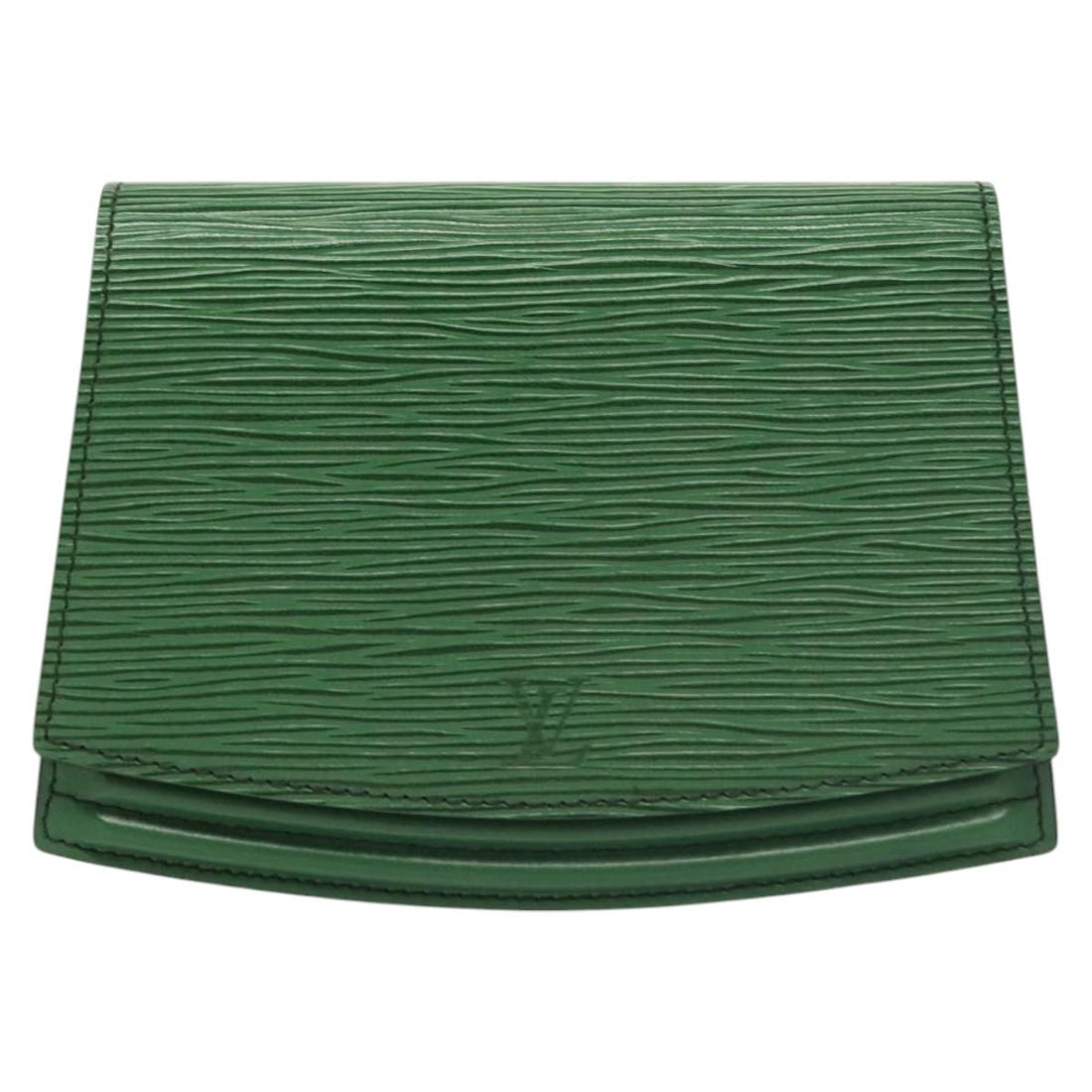 Louis Vuitton Tilsitt Green Leather Clutch Bag (Pre-Owned) - Womens > Womens Handbags > Womens Clutches & Evening Bags
