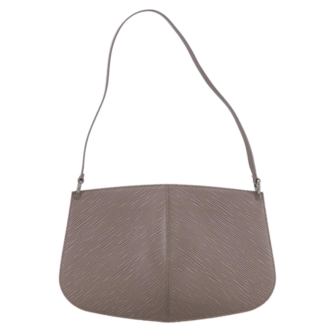 Louis Vuitton Demi Lune Grey Leather Clutch Bag (Pre-Owned) - Womens > Womens Handbags > Womens Clutches & Evening Bags