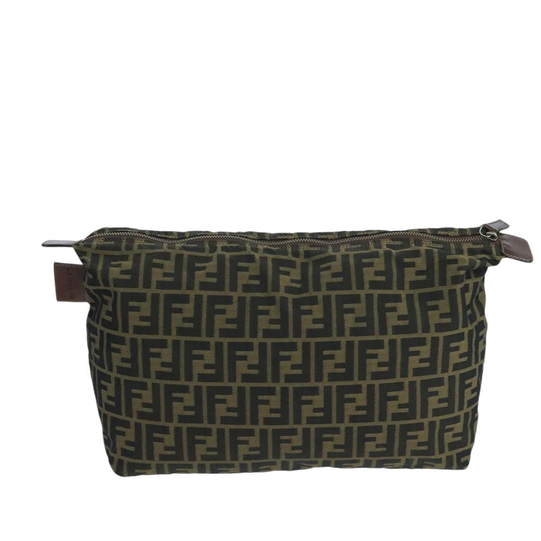 Fendi Zucca Brown Canvas Clutch Bag () - Handbags, Wallets & Cases
