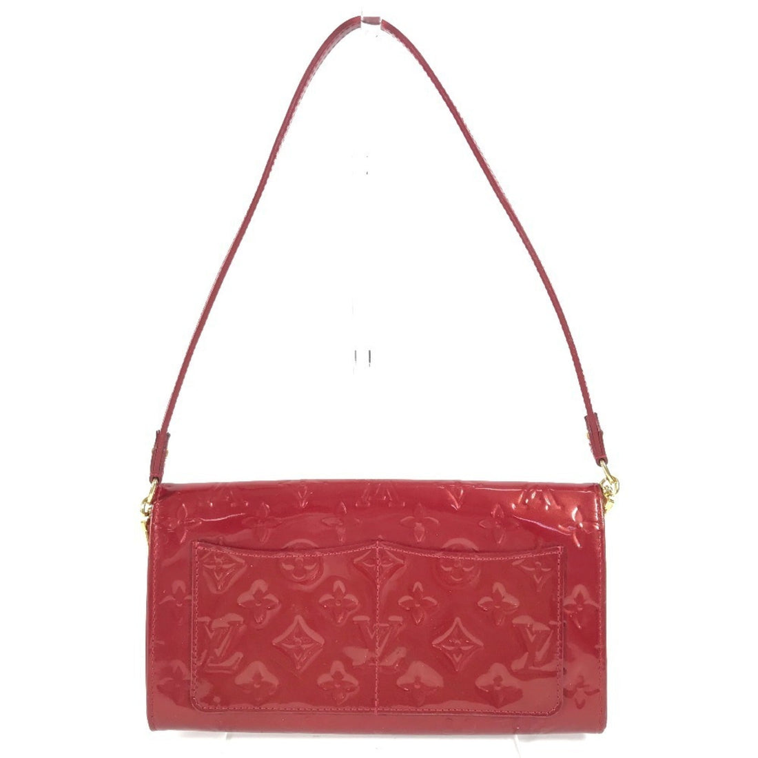 Louis Vuitton Pomme D'amour Red Color Monogram Vernis Canvas Clutch Bag Shoulder Bag (Pre-Owned) - Womens > Womens Handbags > Womens Shoulder Bags & Hobos