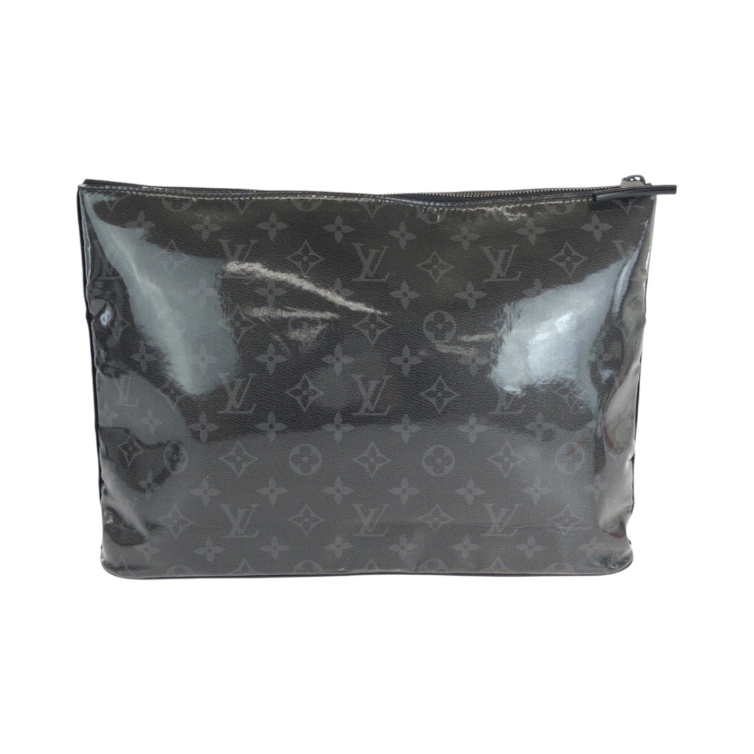 Louis Vuitton Black Patent Leather Clutch Bag Pochette (Pre-Owned) - Mens > Mens Accessories > Mens Bags & Briefcases