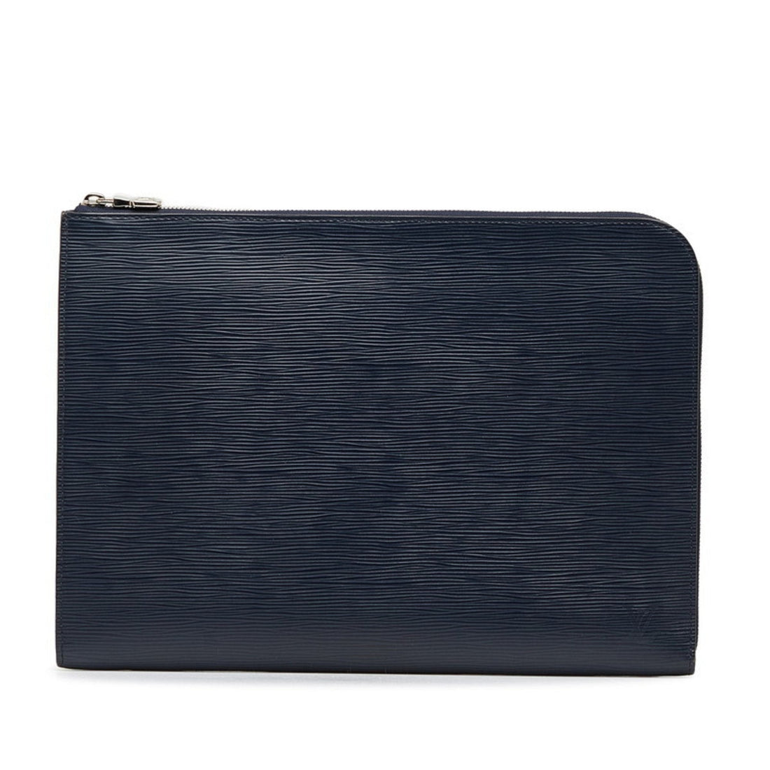 Louis Vuitton Navy Leather Clutch Bag Pochette (Pre-Owned) - Mens > Mens Accessories > Mens Bags & Briefcases