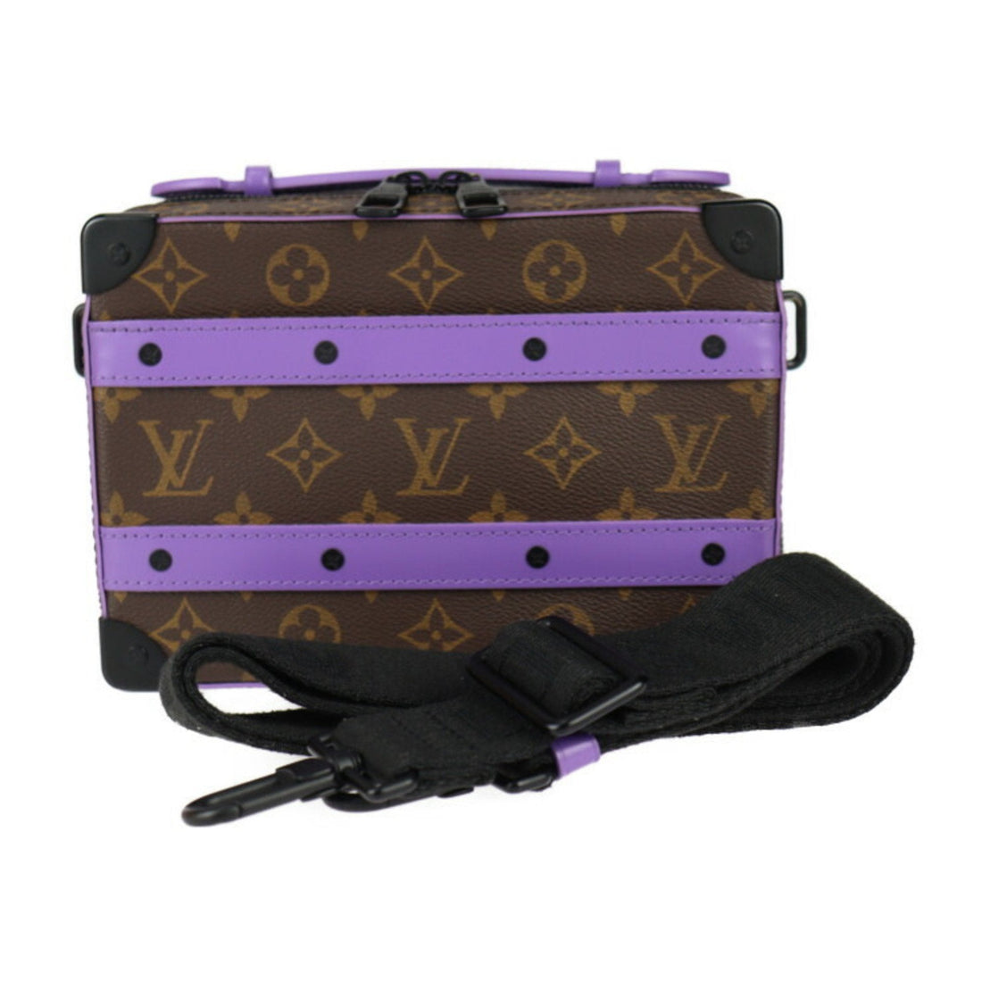 Louis Vuitton Brown Purple Pvc Leather Clutch Bag Handbag Pochette Shoulder Bag (Pre-Owned) - Mens > Mens Accessories > Mens Bags & Briefcases