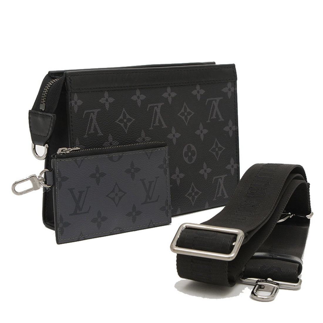 Louis Vuitton Monogram Canvas Black Clutch Bags - CLUTCH BAGS