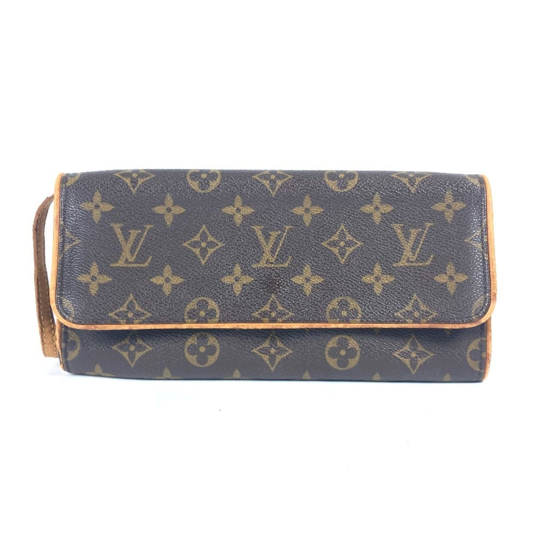 Louis Vuitton Brown Monogram Monogram Clutch Bag Pochette Shoulder Bag (Pre-Owned) - Womens > Womens Handbags > Womens Shoulder Bags & Hobos
