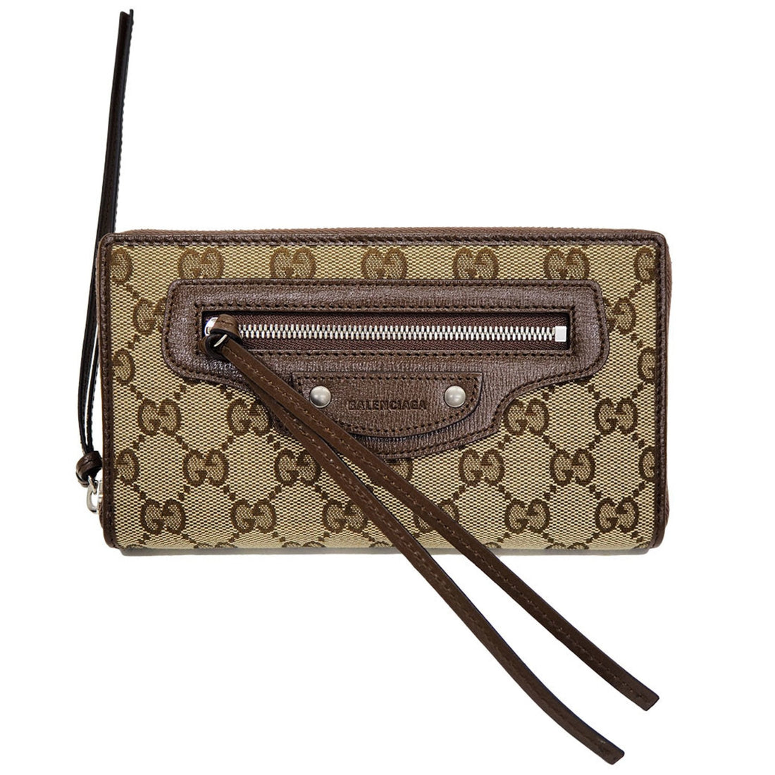 Gucci x Balenciaga The Hacker Project Neo Classic Zip Around 681710 Long Wallet Collaboration Ladies - Gucci