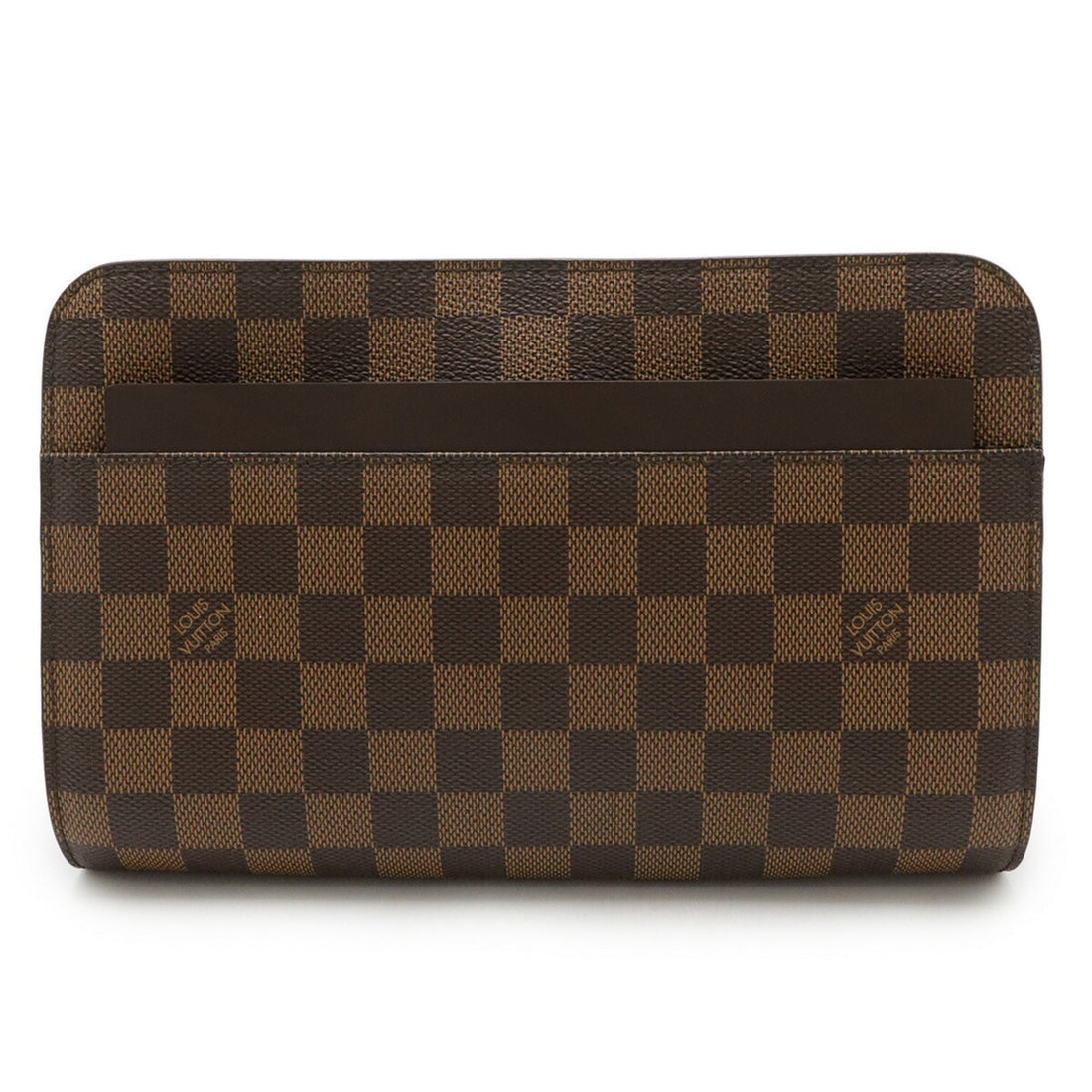 Louis Vuitton Damier Brown Damier Canvas Pvc Clutch Bag (Pre-Owned) - Womens > Womens Handbags > Womens Clutches & Evening Bags