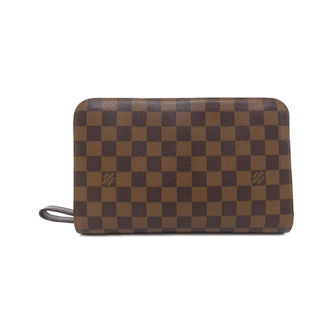 Louis Vuitton Damier Canvas Ebene Coated Canvas Clutch Bag (Pre-Owned) - Womens > Womens Handbags > Womens Clutches & Evening Bags