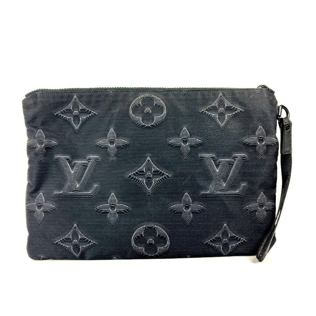 Louis Vuitton Black Nylon Clutch Bag Pochette Pouch (Pre-Owned) - Womens > Womens Handbags > Womens Clutches & Evening Bags