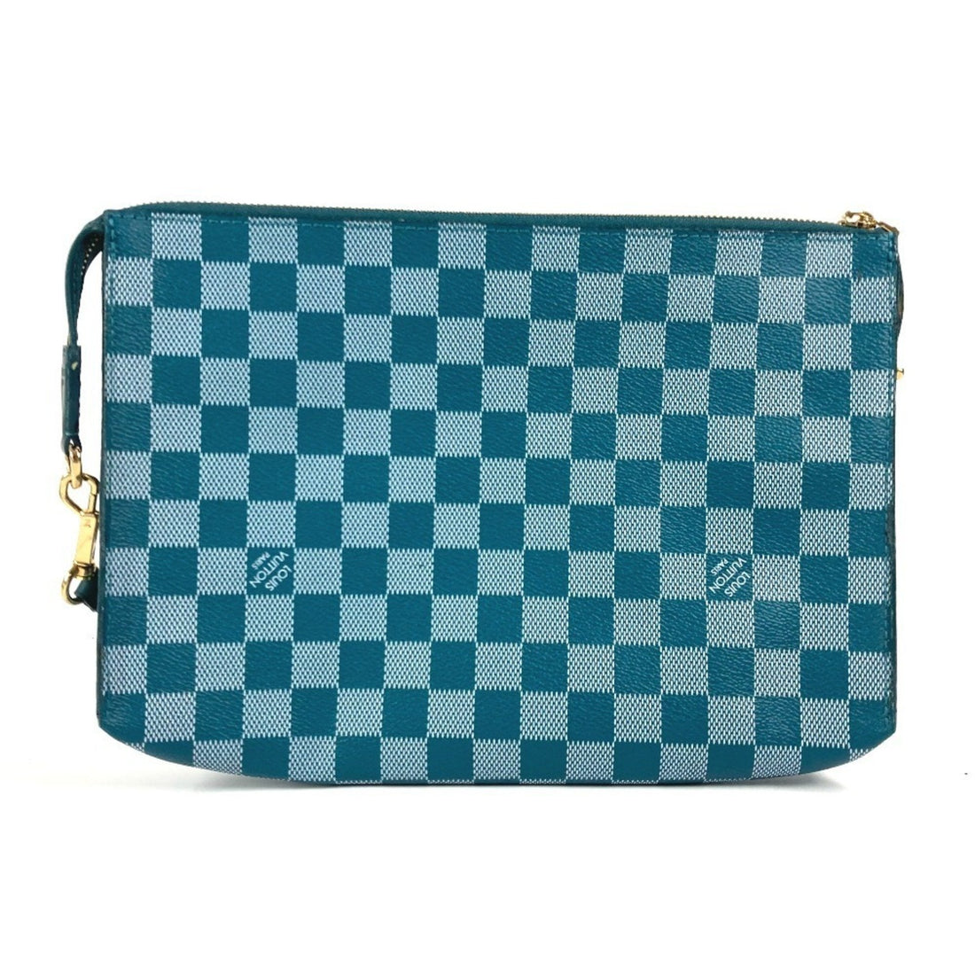 Louis Vuitton Cyan Green Pvc Leather Clutch Bag Shoulder Bag (Pre-Owned) - Womens > Womens Handbags > Womens Shoulder Bags & Hobos