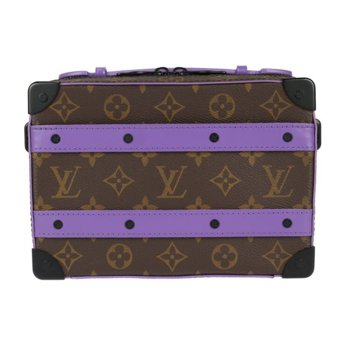 Louis Vuitton Brown Purple Pvc Leather Clutch Bag Handbag Pochette Shoulder Bag (Pre-Owned) - Mens > Mens Accessories > Mens Bags & Briefcases