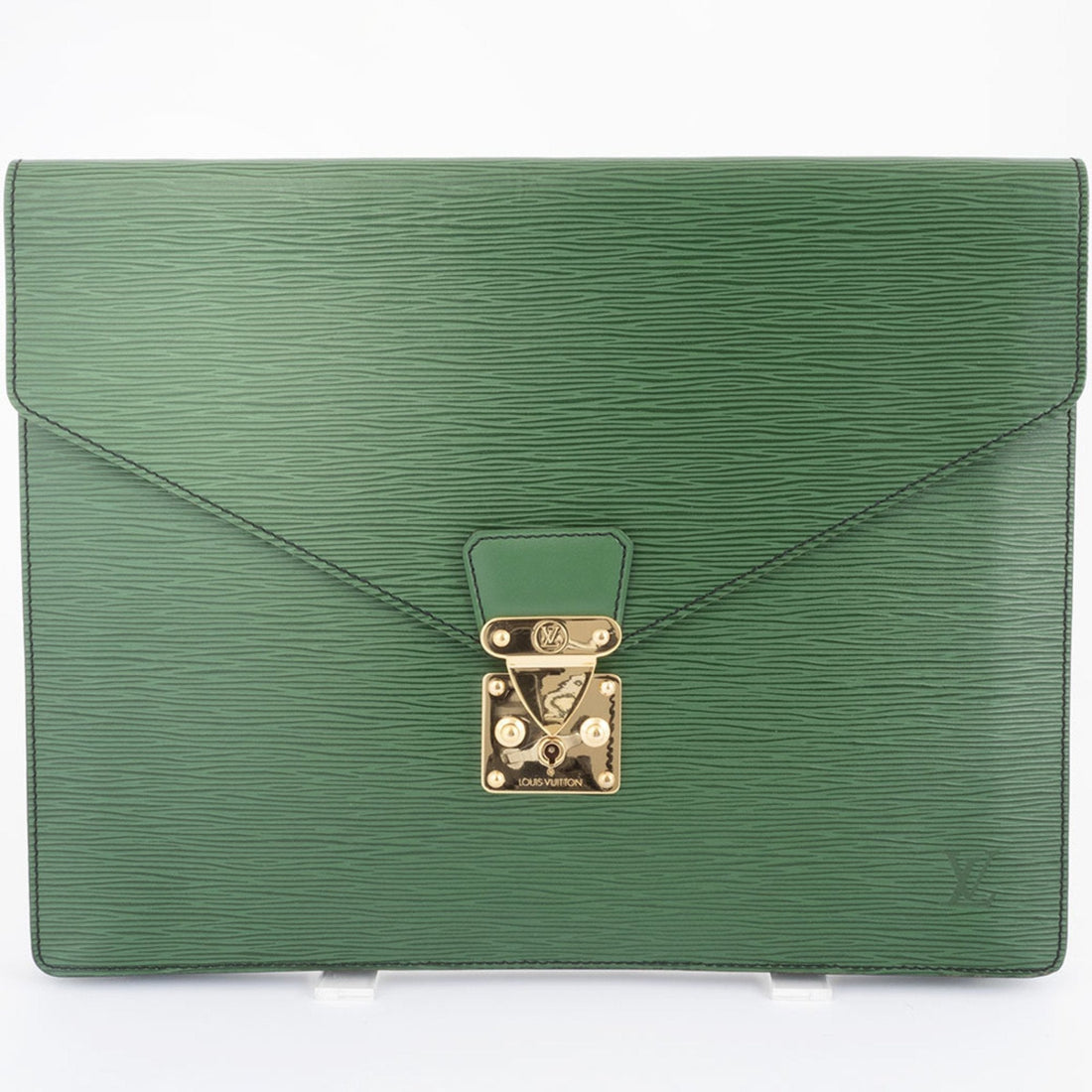 Louis Vuitton Green Epi Leather Clutch Bag (Pre-Owned) - Womens > Womens Handbags > Womens Clutches & Evening Bags