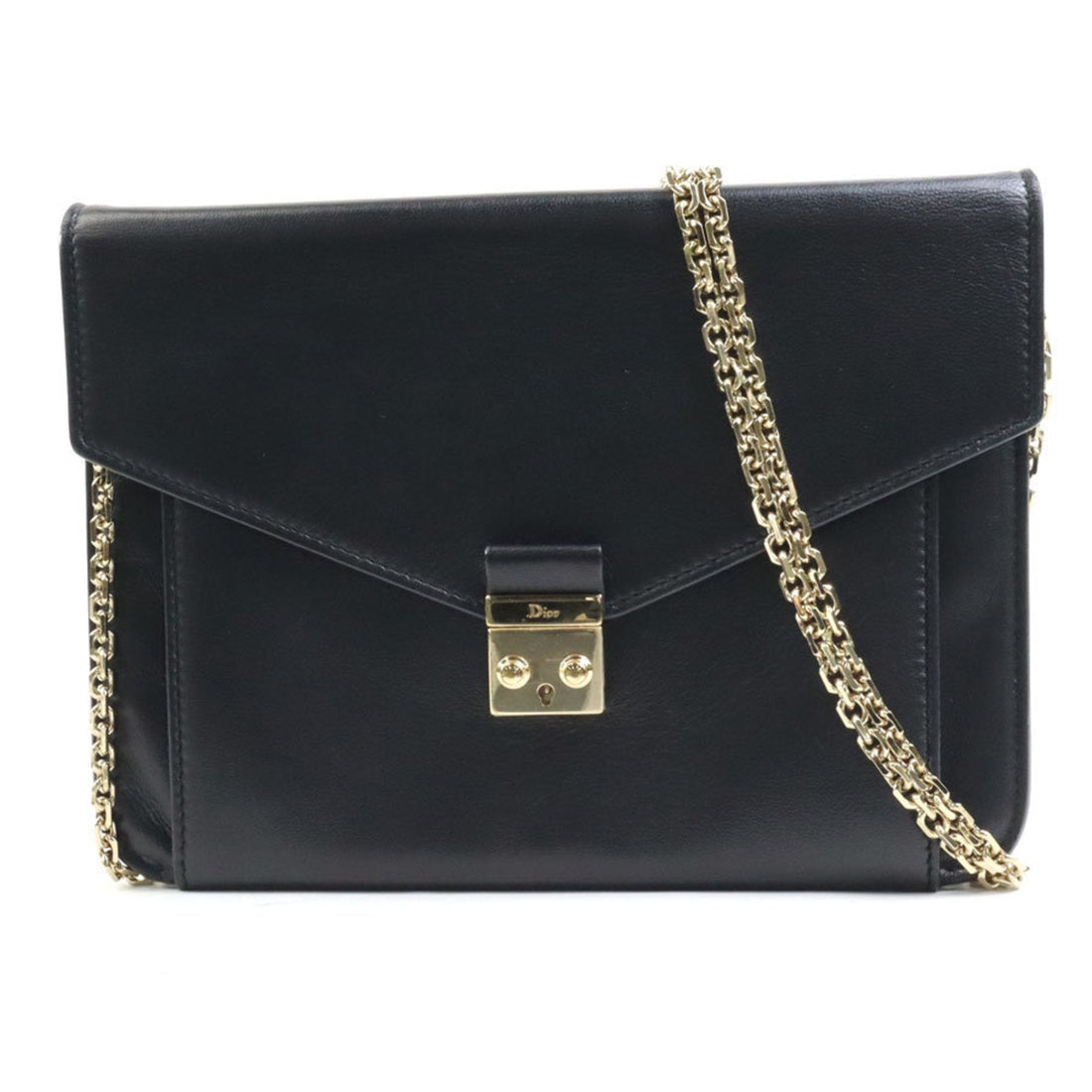 Christian Dior Black Leather Clutch Bag () - Handbags, Wallets & Cases