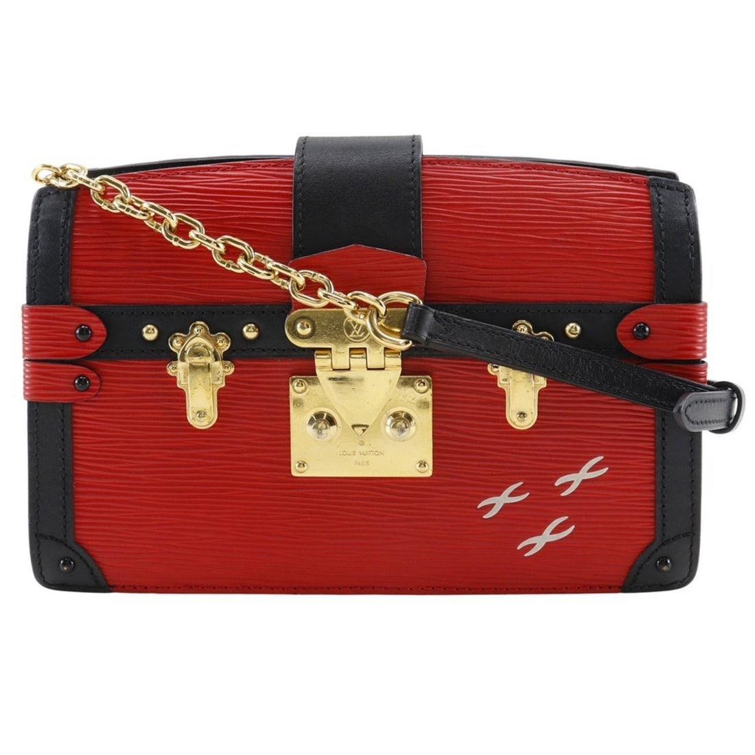 Louis Vuitton Epi Red Color Rouge Epi Leather Clutch Bag Shoulder Bag (Pre-Owned) - Womens > Womens Handbags > Womens Shoulder Bags & Hobos