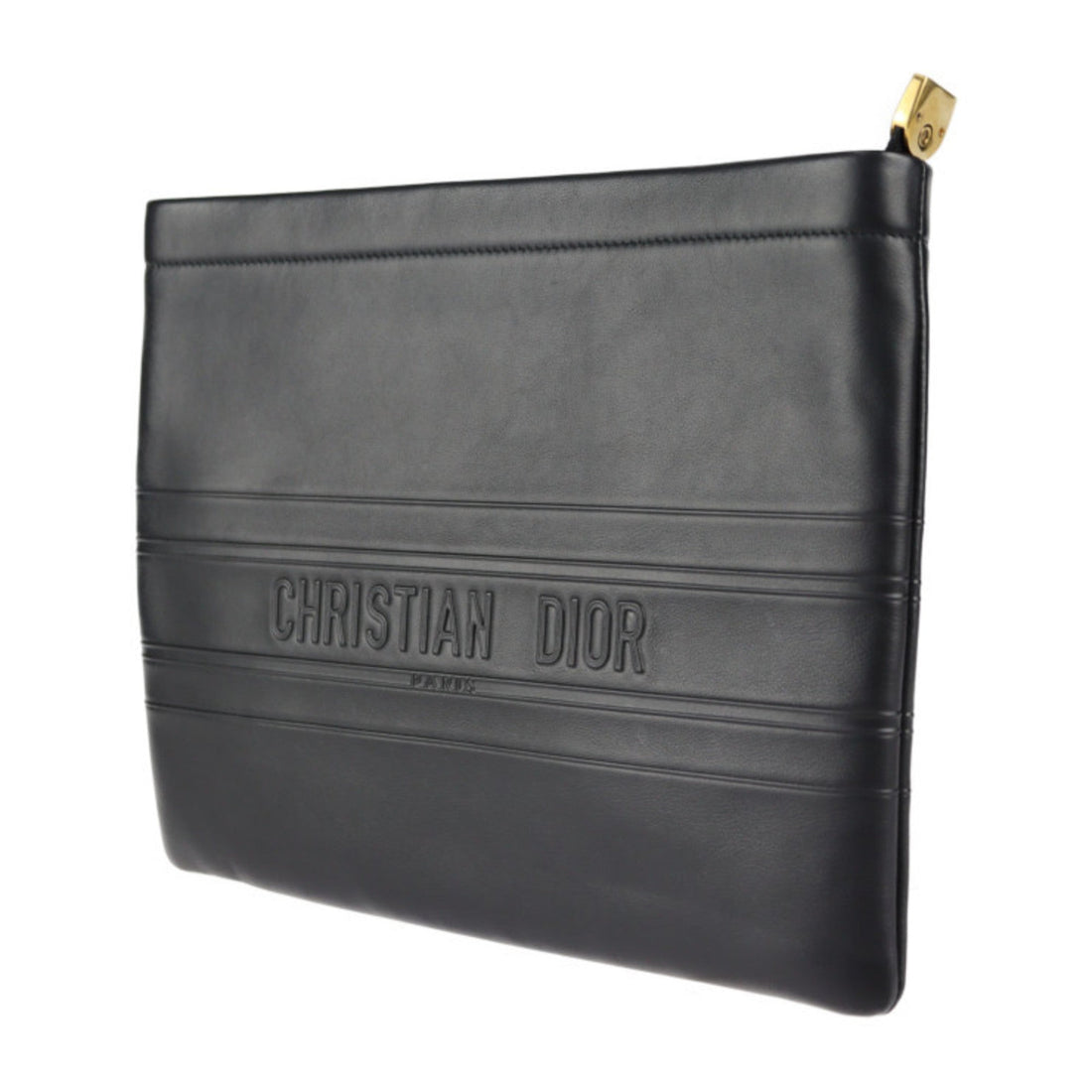 Christian Dior Black Leather Clutch Bag Handbag () - Handbags, Wallets & Cases