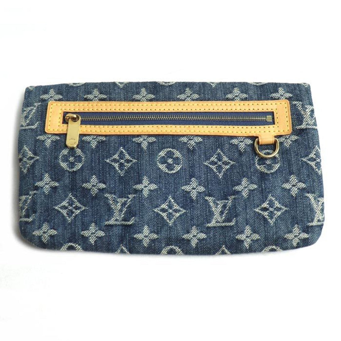 Louis Vuitton Blue Monogram Denim Clutch Bag Pochette Pouch (Pre-Owned) - Womens > Womens Handbags > Womens Clutches & Evening Bags