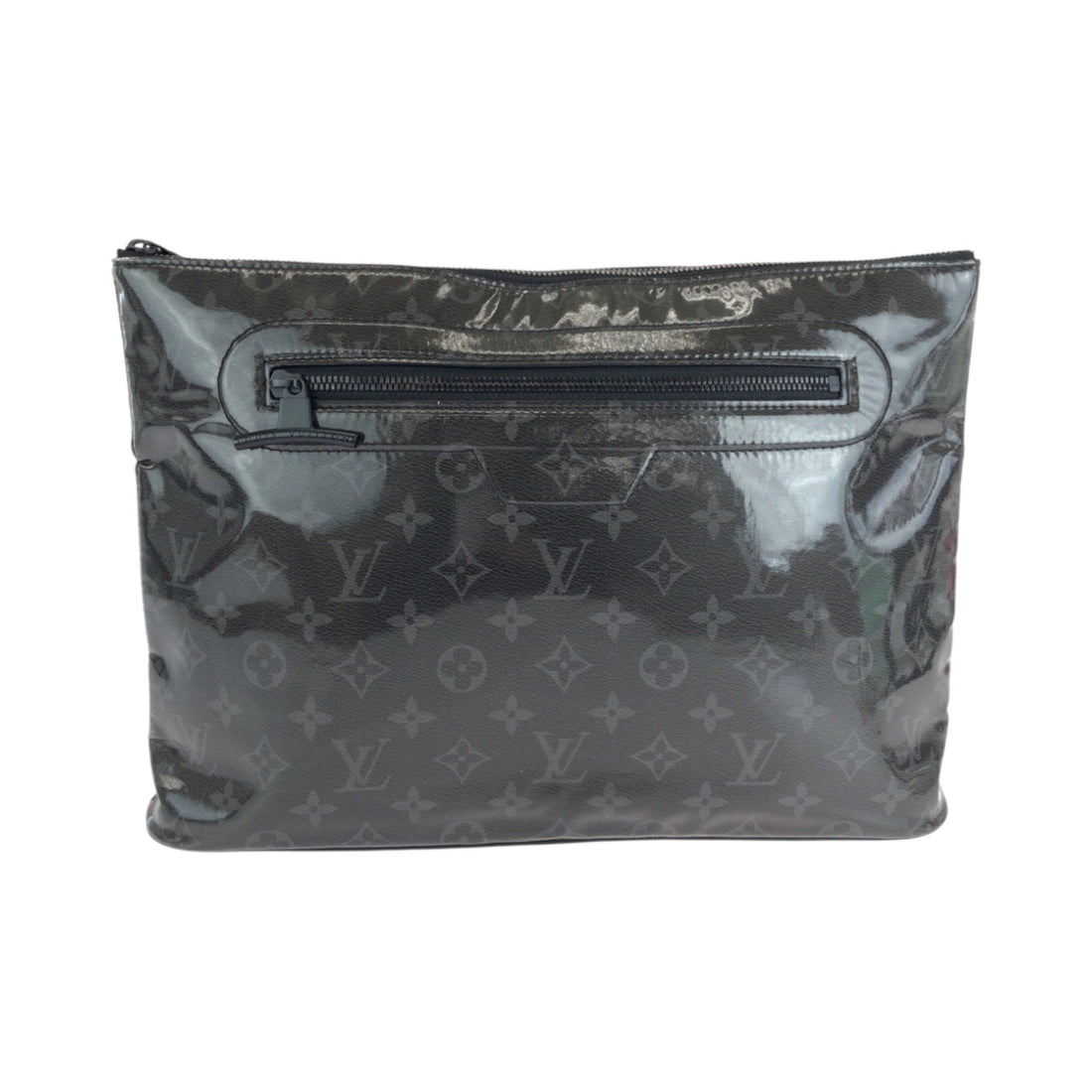 Louis Vuitton Black Patent Leather Clutch Bag Pochette (Pre-Owned) - Mens > Mens Accessories > Mens Bags & Briefcases