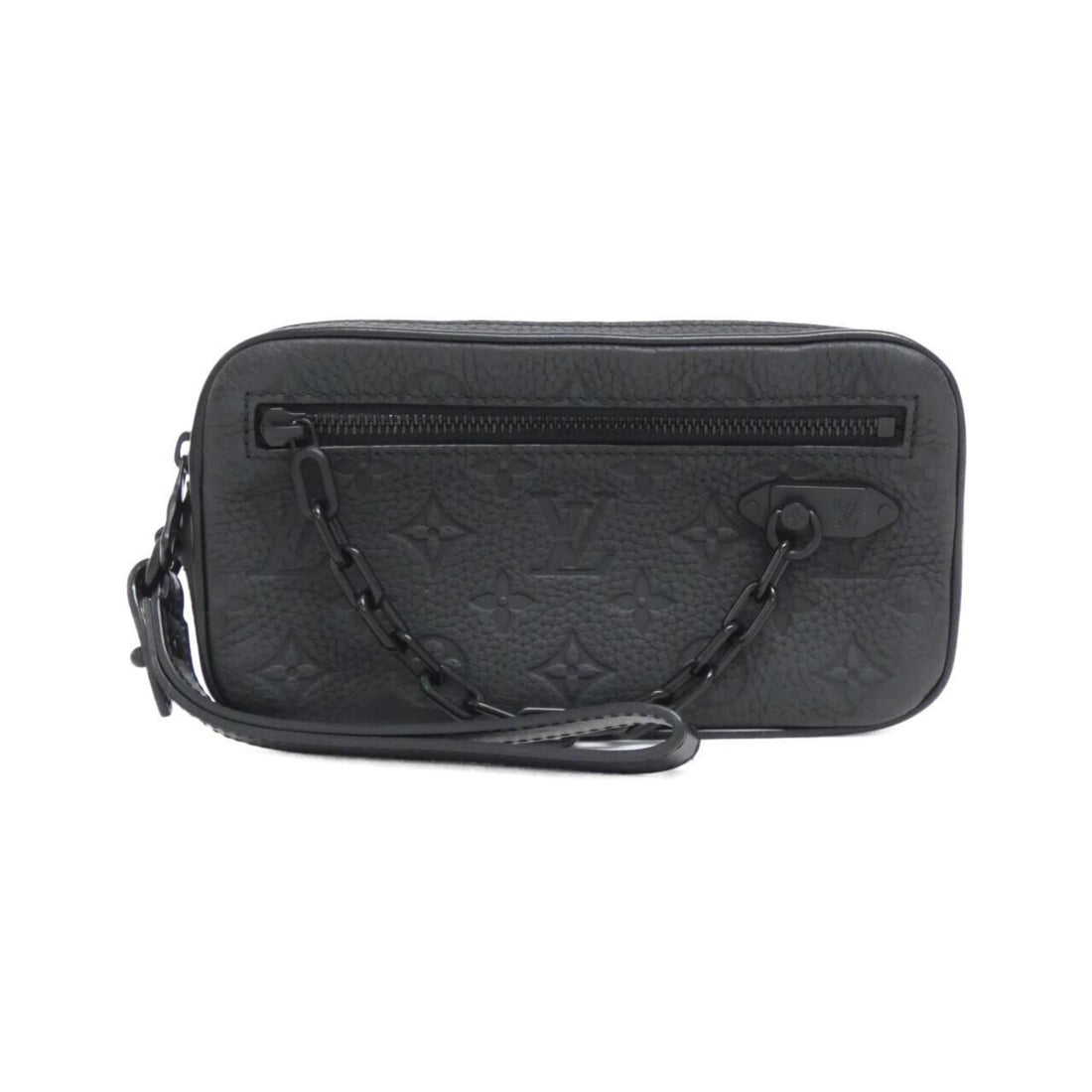 Louis Vuitton Black Leather Clutch Bag Pochette (Pre-Owned) - Womens > Womens Handbags > Womens Clutches & Evening Bags