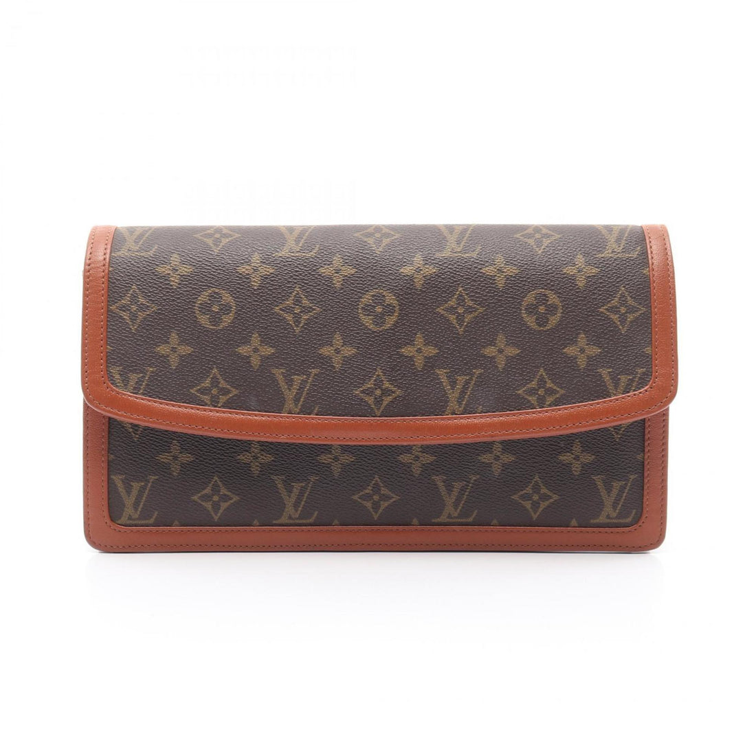 Louis Vuitton Coated Canvas Brown Clutch Bags - CLUTCH BAGS