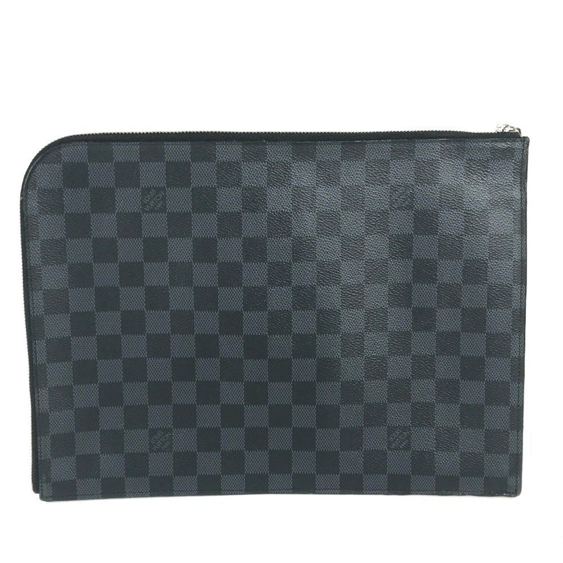 Louis Vuitton Black Red Color White Damier Graphite Clutch Bag Pochette Pouch (Pre-Owned) - Womens > Womens Handbags > Womens Clutches & Evening Bags