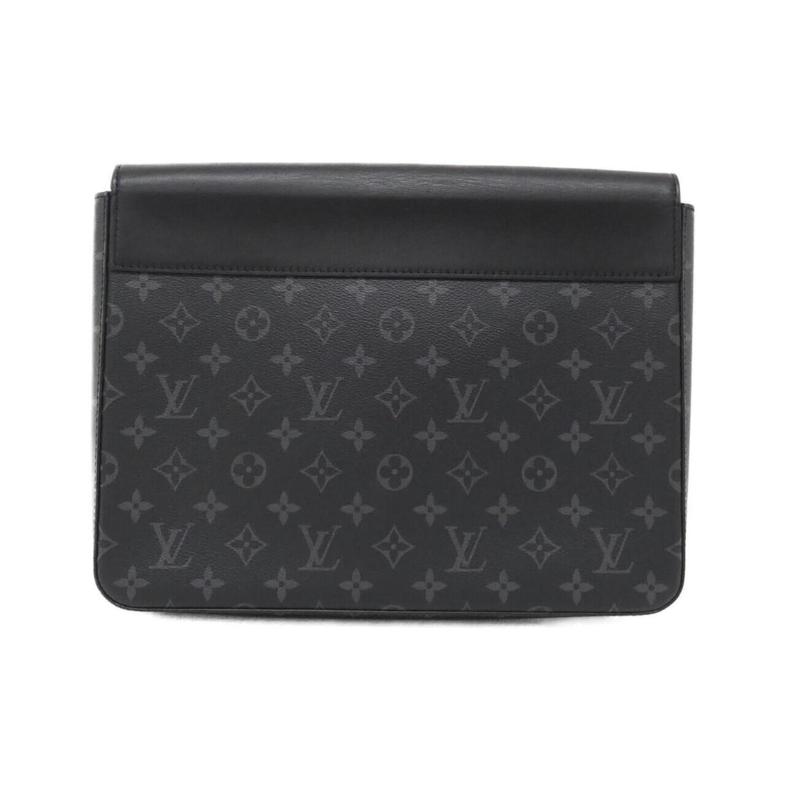 Louis Vuitton Black Coated Canvas Clutch Bag Handbag (Pre-Owned) - Womens > Womens Handbags > Womens Top-Handles & Satchels