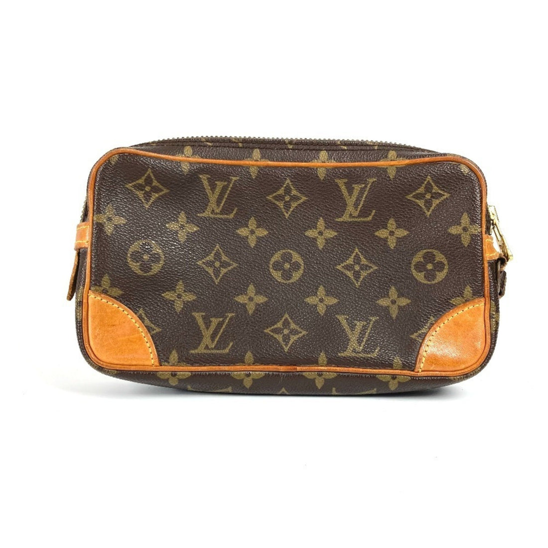 Louis Vuitton Brown Monogram Canvas Clutch Bag Pouch (Pre-Owned) - Womens > Womens Handbags > Womens Clutches & Evening Bags