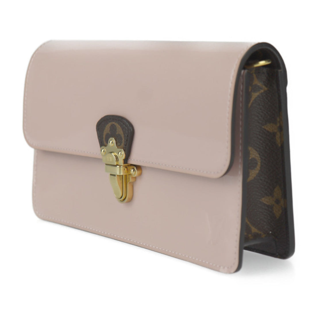 Louis Vuitton Brown Rose Ballerine Patent Leather Monogram Clutch Bag Pochette Shoulder Bag (Pre-Owned) - Womens > Womens Handbags > Womens Shoulder Bags & Hobos