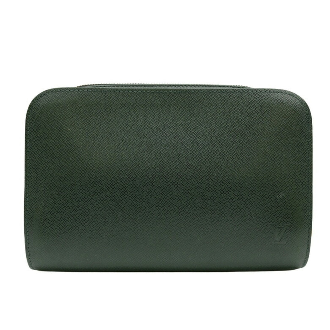 Louis Vuitton Dark Green Taiga Leather Clutch Bag (Pre-Owned) - Womens > Womens Handbags > Womens Clutches & Evening Bags