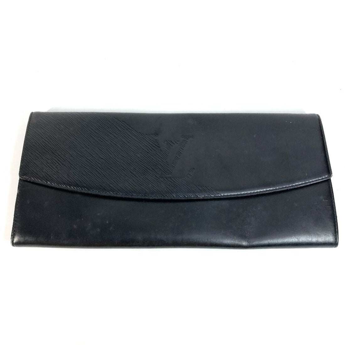 Louis Vuitton Black Leather Clutch Bag (Pre-Owned) - Womens > Womens Handbags > Womens Clutches & Evening Bags