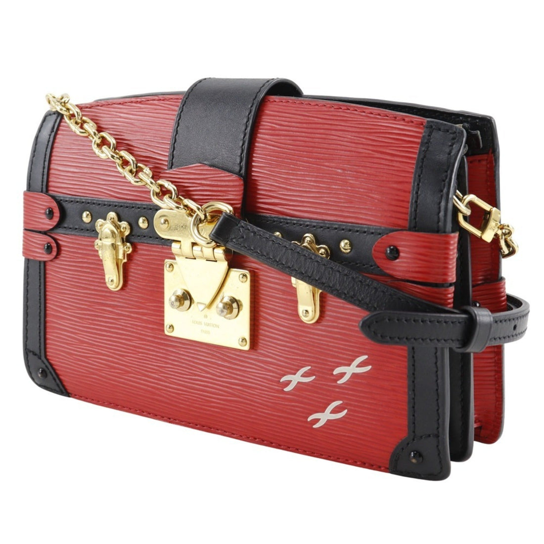 Louis Vuitton Epi Red Color Rouge Epi Leather Clutch Bag Shoulder Bag (Pre-Owned) - Womens > Womens Handbags > Womens Shoulder Bags & Hobos